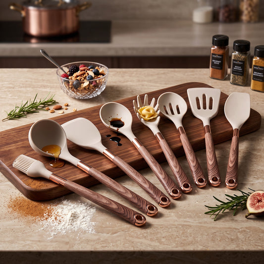 Versatile 10-Piece Silicone Cooking Utensil Collection