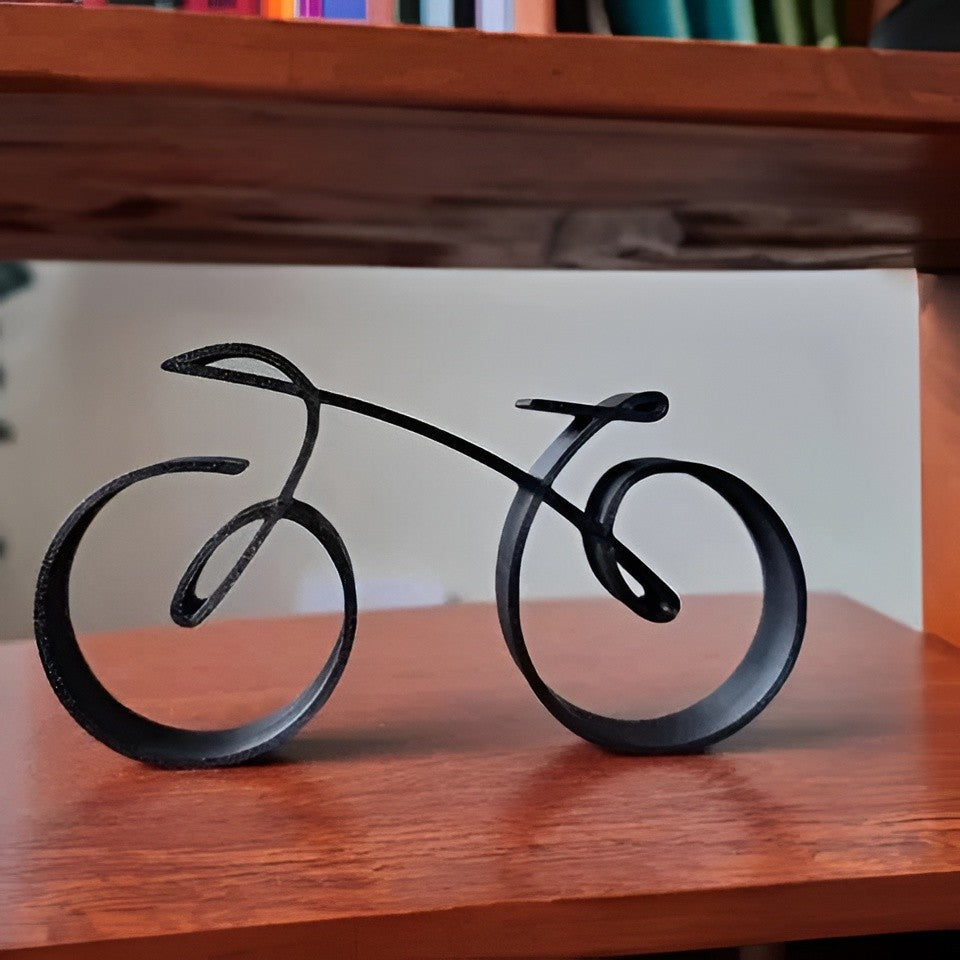 Sleek Bicycle Art Sculpture for Modern Workspaces