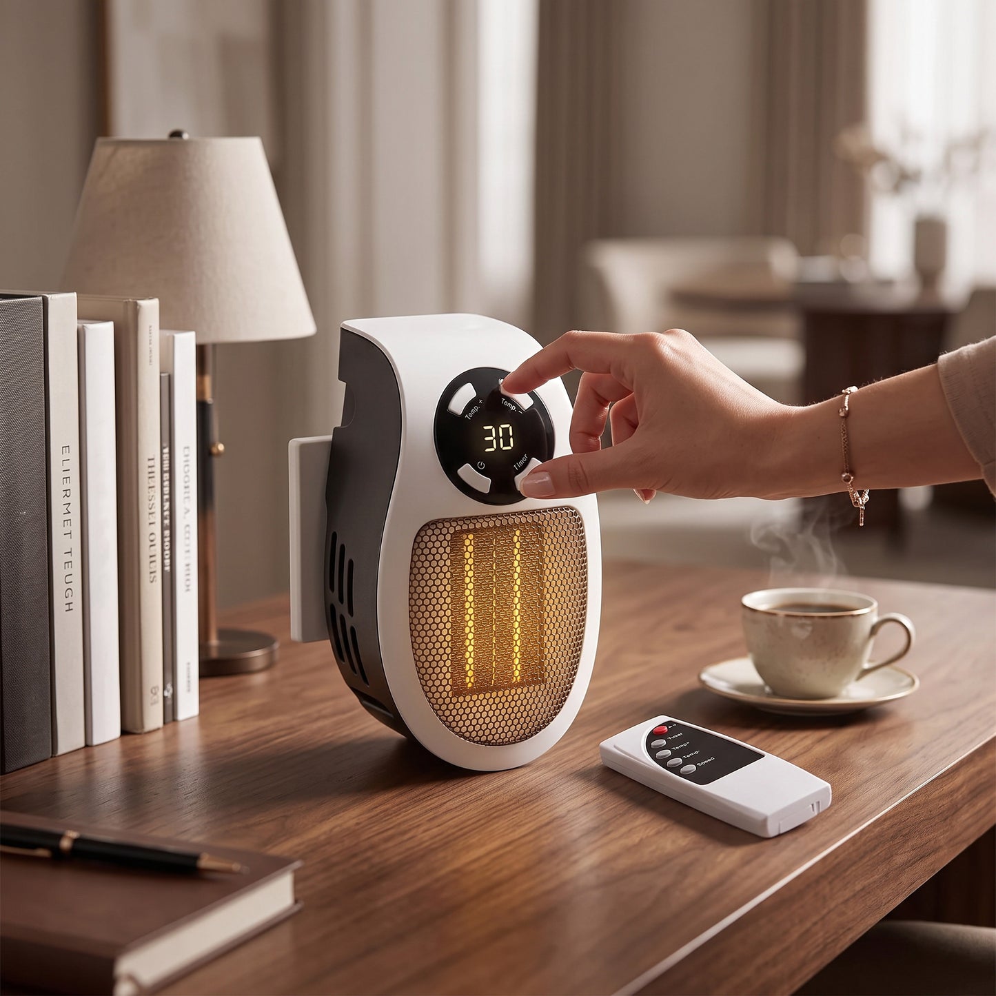 Efficient Compact Heater with Safety Features for Cozy Spaces