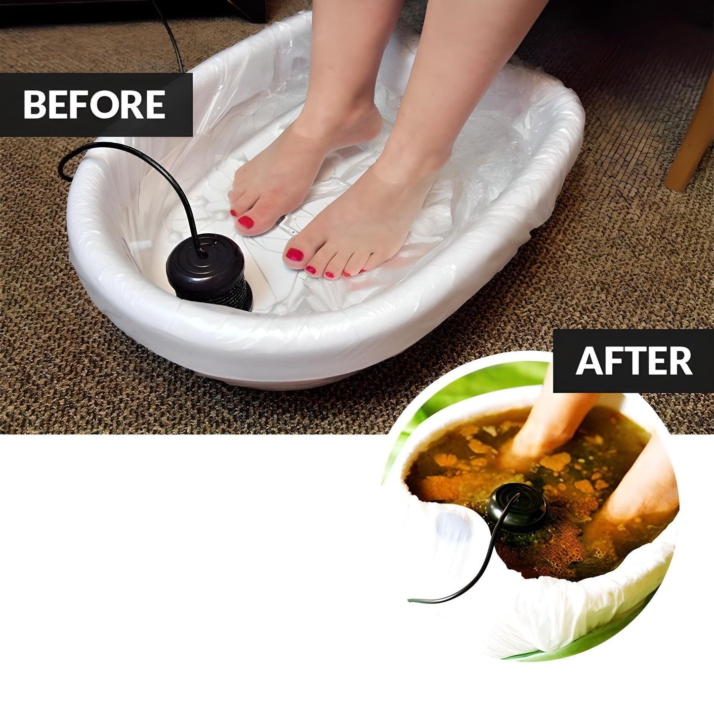 Relaxing Ionic Foot Soak Device with 30-Minute Auto Shutoff
