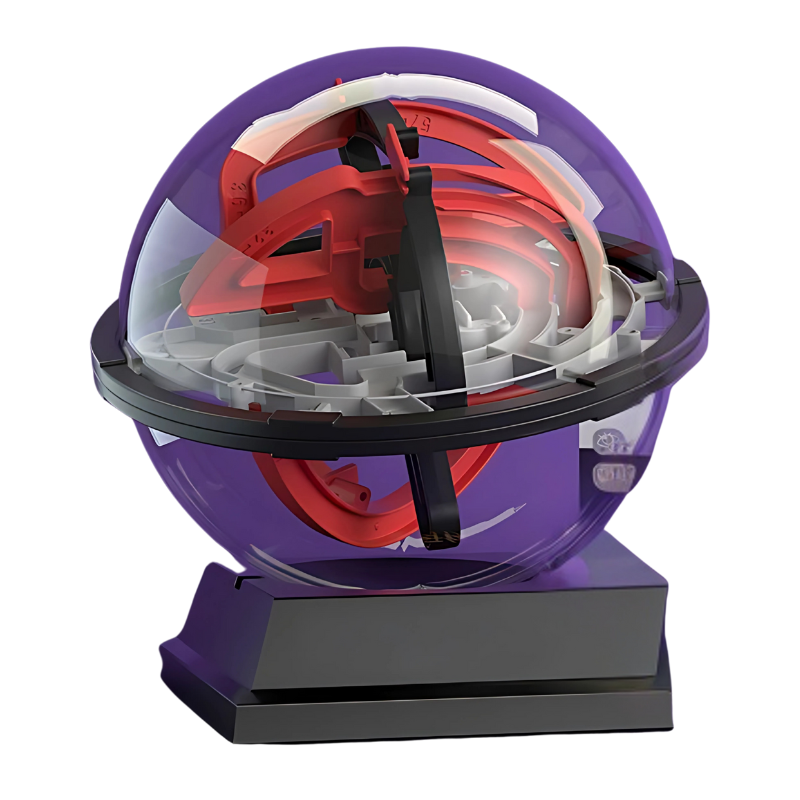 Challenging 3D Maze Sphere with Adjustable Difficulty Levels