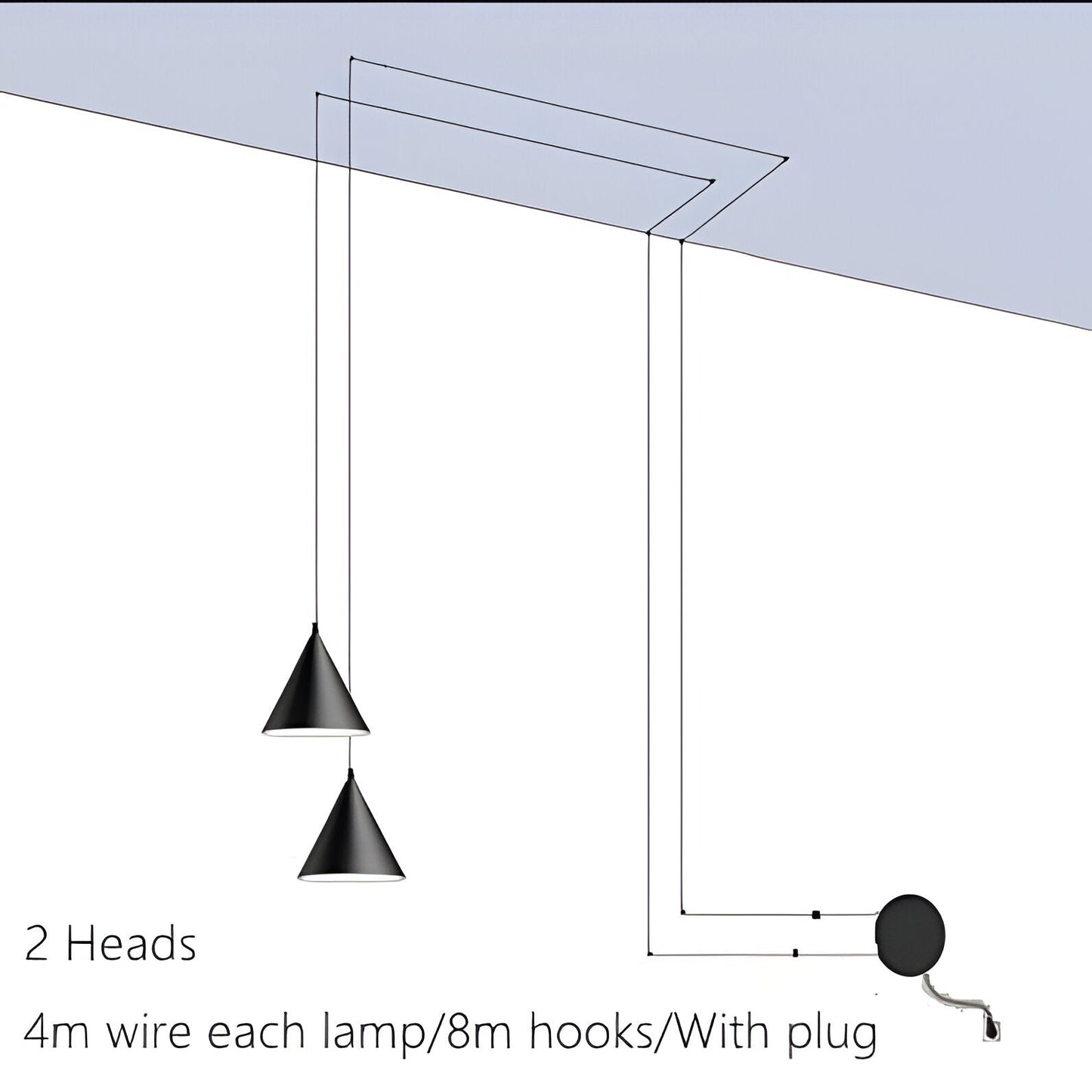 Sleek Black Hanging Light Fixture for Modern Spaces