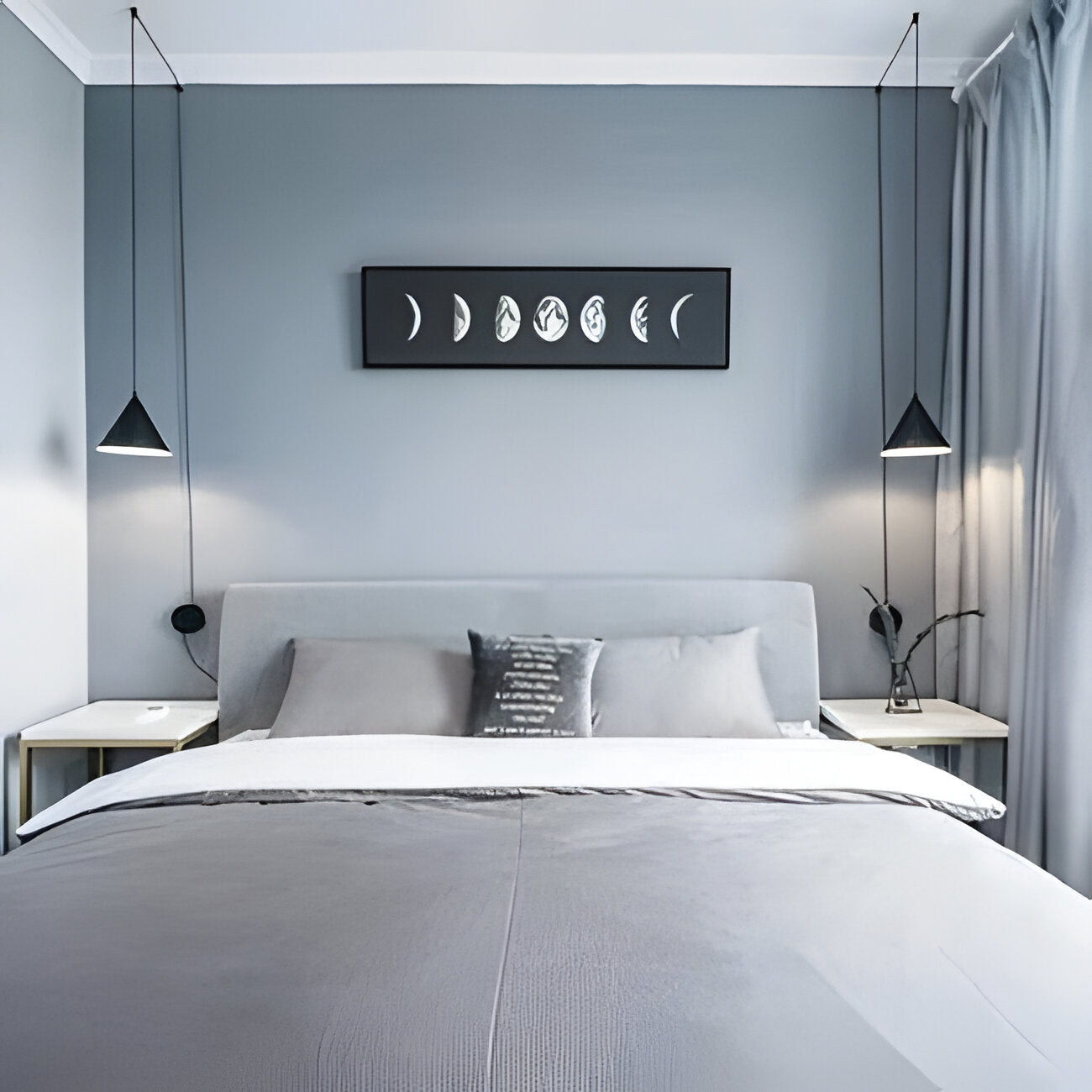 Sleek Black Hanging Light Fixture for Modern Spaces