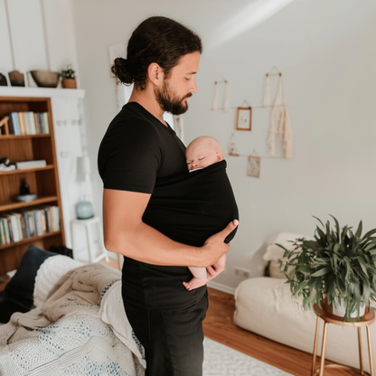 Comfortable Babywearing Tee with Secure Pouch for Newborns