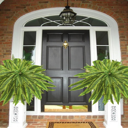 Lifelike Fern Collection with Weather-Resistant Design, 18 Pieces