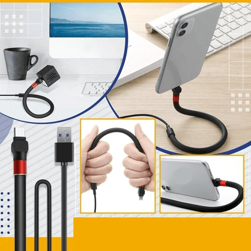 All-in-One Charging Cable and Stand with Smart Features