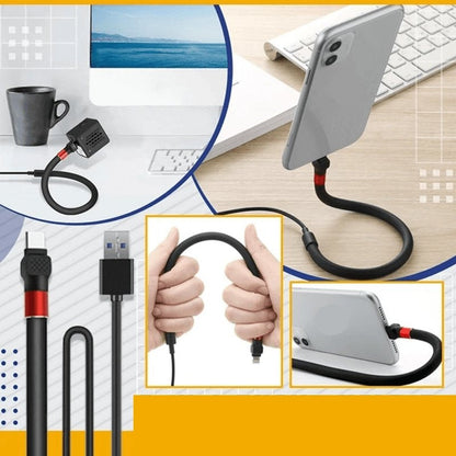 All-in-One Charging Cable and Stand with Smart Features