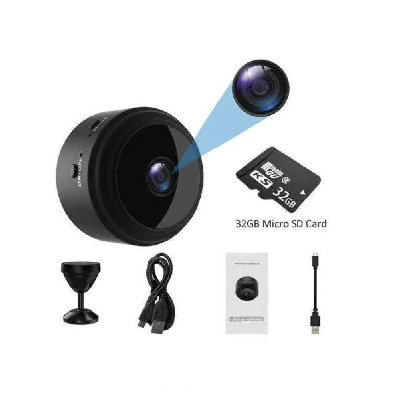 Sleek WiFi Surveillance Camera with Enhanced Night Vision