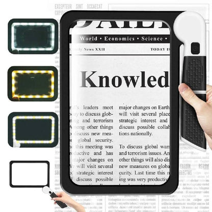 IllumiView 5X LED Magnifier for Effortless Reading and Crafts
