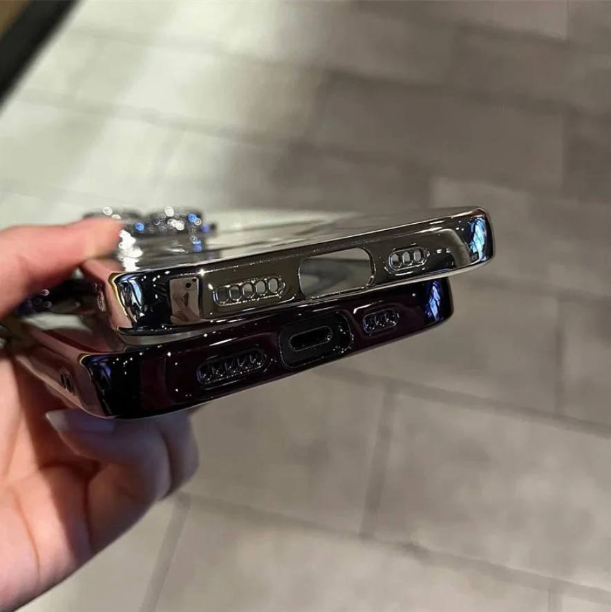 Luxurious Magnetic Phone Case with Metallic Shine