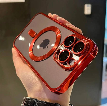 Luxurious Magnetic Phone Case with Metallic Shine