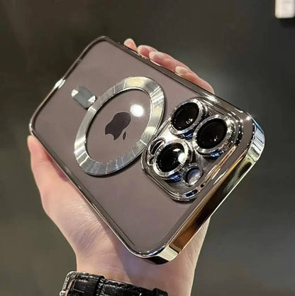 Luxurious Magnetic Phone Case with Metallic Shine