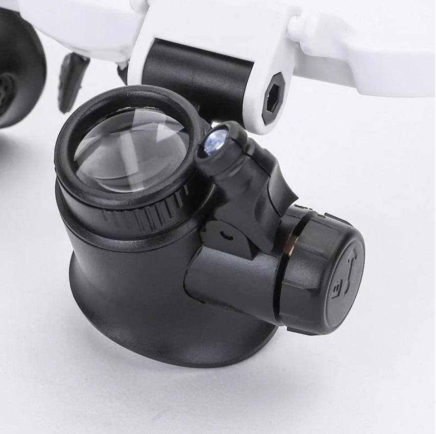 Versatile LED Magnifier with Triple Lens Options