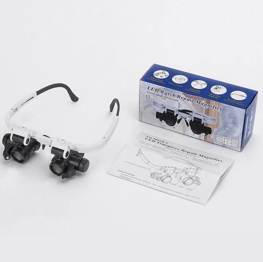 Versatile LED Magnifier with Triple Lens Options