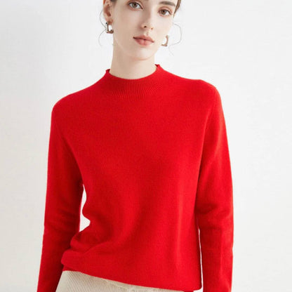 Luxurious Cashmere Blend Women's Pullover Sweater