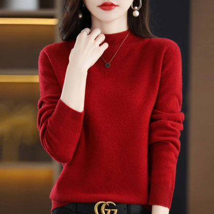 Luxurious Cashmere Blend Women's Pullover Sweater