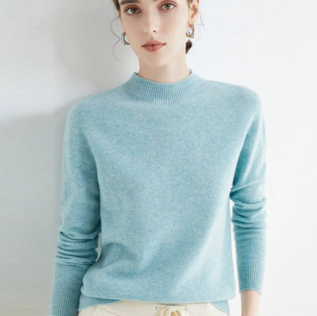 Luxurious Cashmere Blend Women's Pullover Sweater