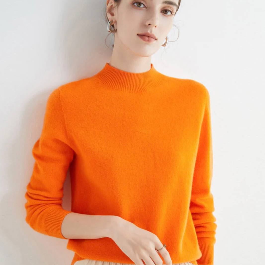 Luxurious Cashmere Blend Women's Pullover Sweater