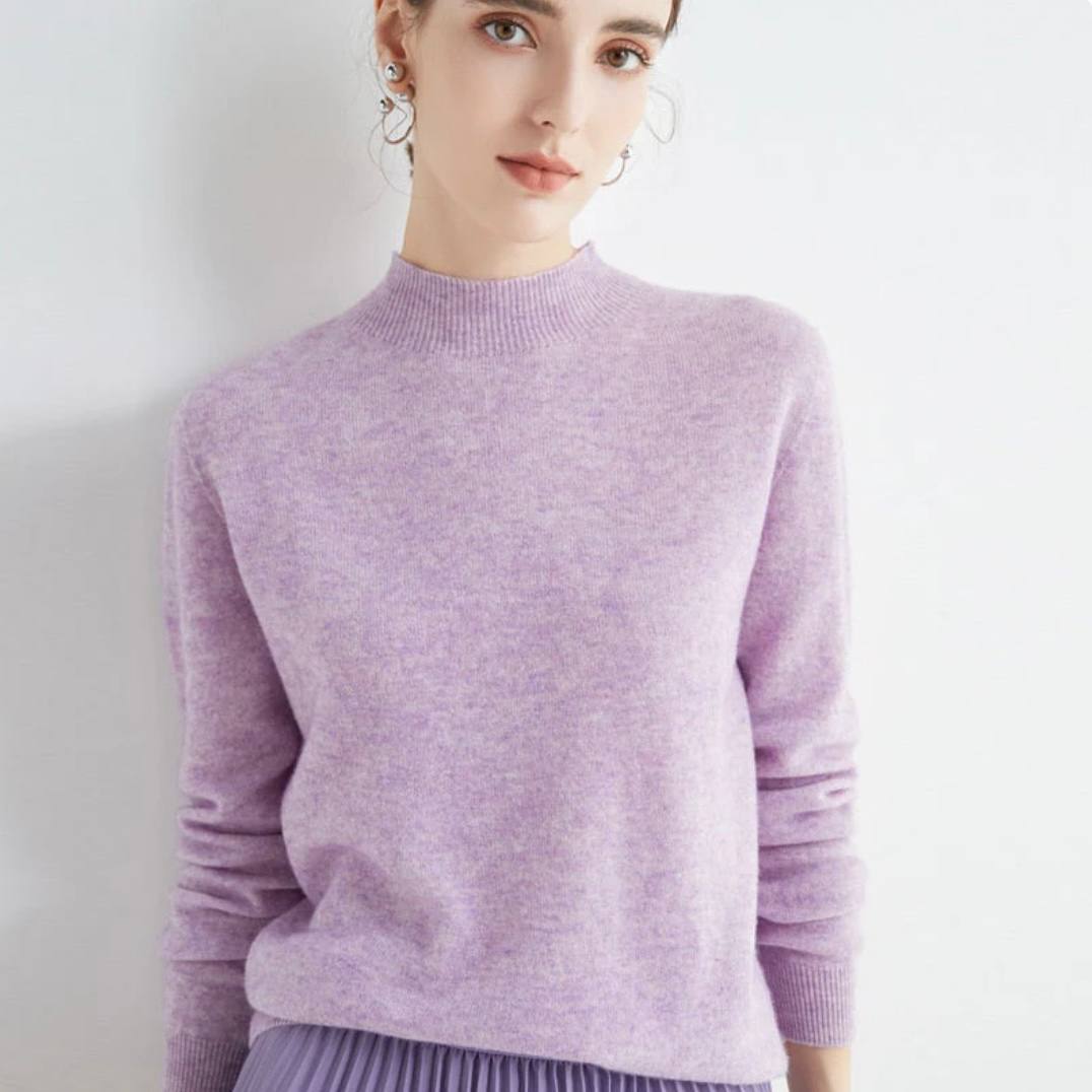 Luxurious Cashmere Blend Women's Pullover Sweater