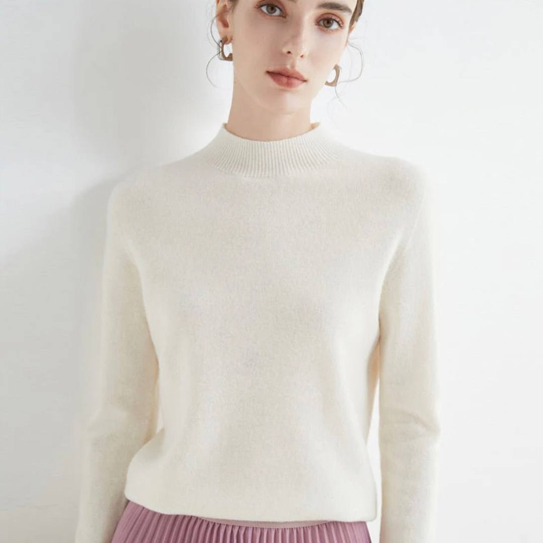 Luxurious Cashmere Blend Women's Pullover Sweater