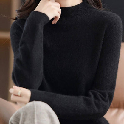 Luxurious Cashmere Blend Women's Pullover Sweater