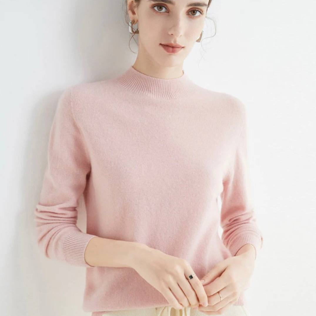 Luxurious Cashmere Blend Women's Pullover Sweater