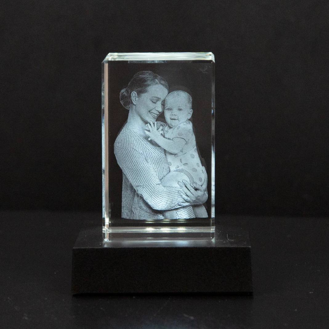 Customizable Crystal Pet Memorial Keepsake
