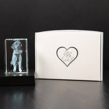 Customizable Crystal Pet Memorial Keepsake