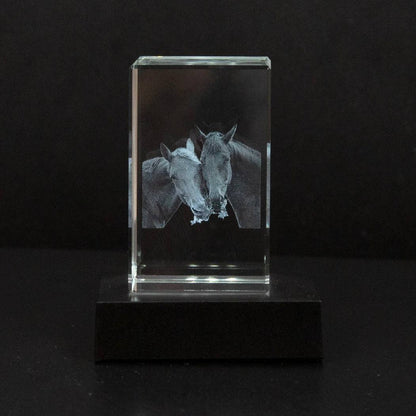 Customizable Crystal Pet Memorial Keepsake