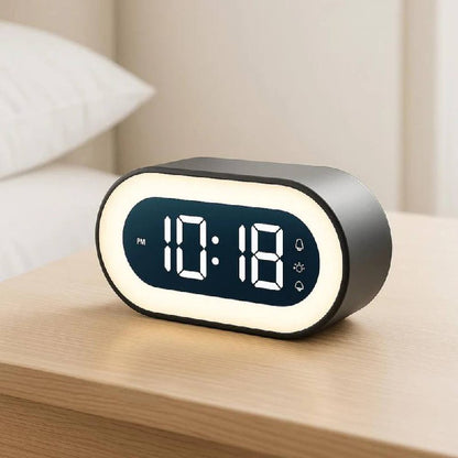 SootheSmart LED Alarm Clock with Adjustable Night Light & Music
