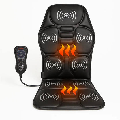 ComfortWave Heated Massage Cushion with Remote Control