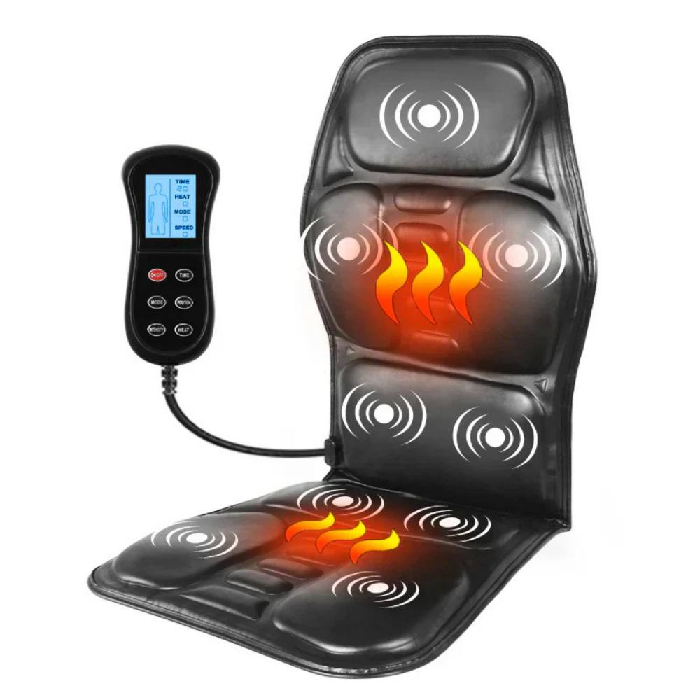 ComfortWave Heated Massage Cushion with Remote Control