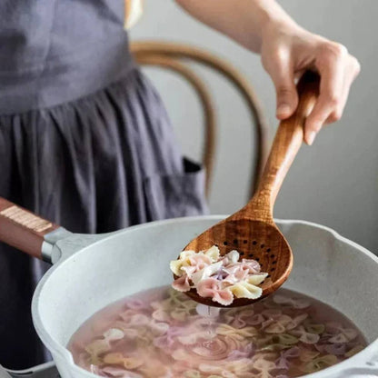 Elegant Acacia Utensil Collection for Effortless Cooking