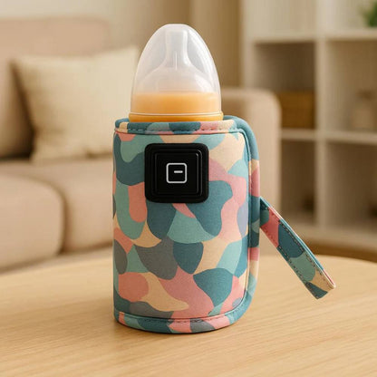 Travel-Friendly Baby Bottle Heater with Digital Temp Control