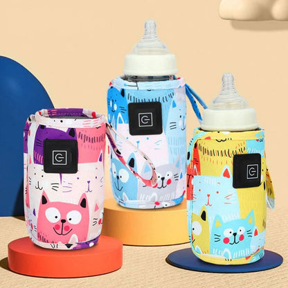 Travel-Friendly Baby Bottle Heater with Digital Temp Control