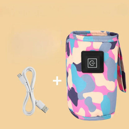 Travel-Friendly Baby Bottle Heater with Digital Temp Control