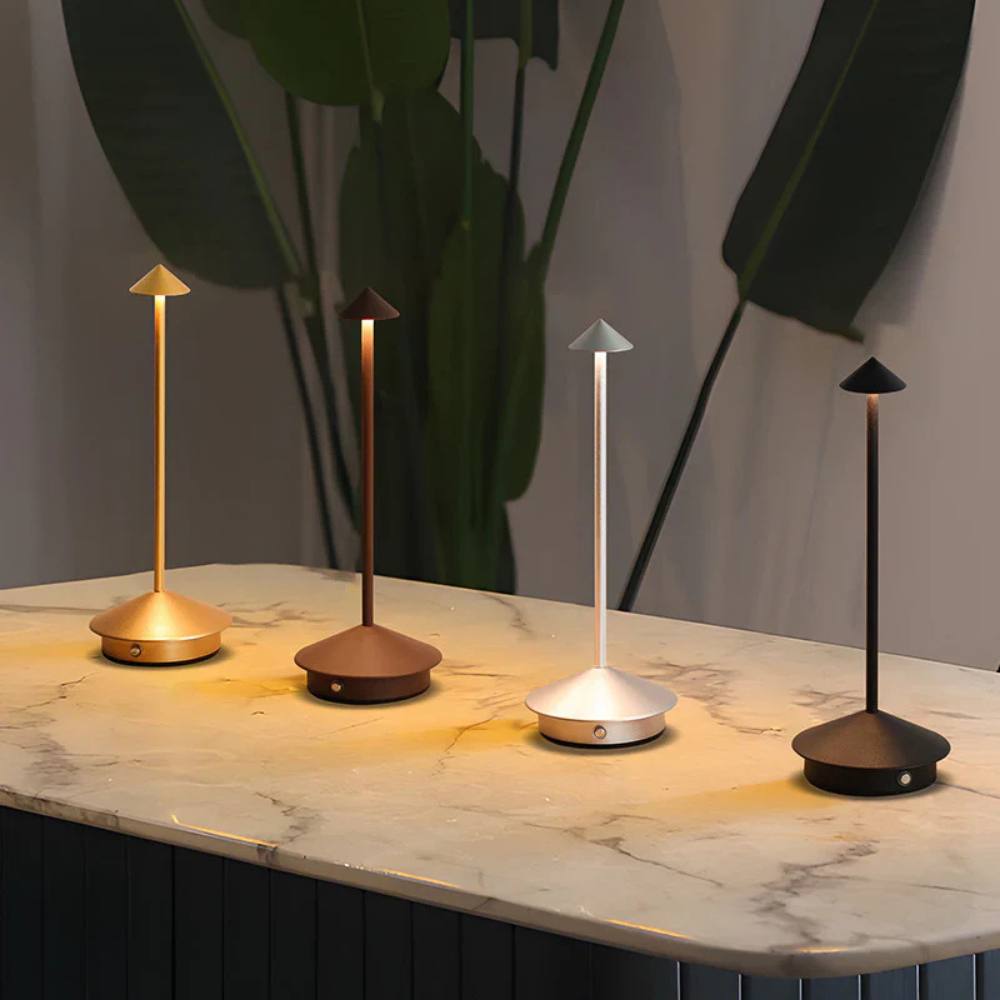 Touch-Controlled Rechargeable LED Lamp with Adjustable Brightness