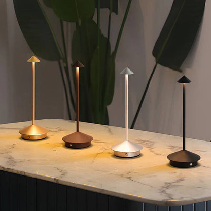 Touch-Controlled Rechargeable LED Lamp with Adjustable Brightness