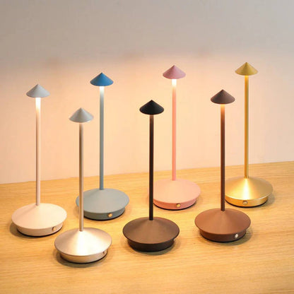 Touch-Controlled Rechargeable LED Lamp with Adjustable Brightness