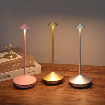 Touch-Controlled Rechargeable LED Lamp with Adjustable Brightness