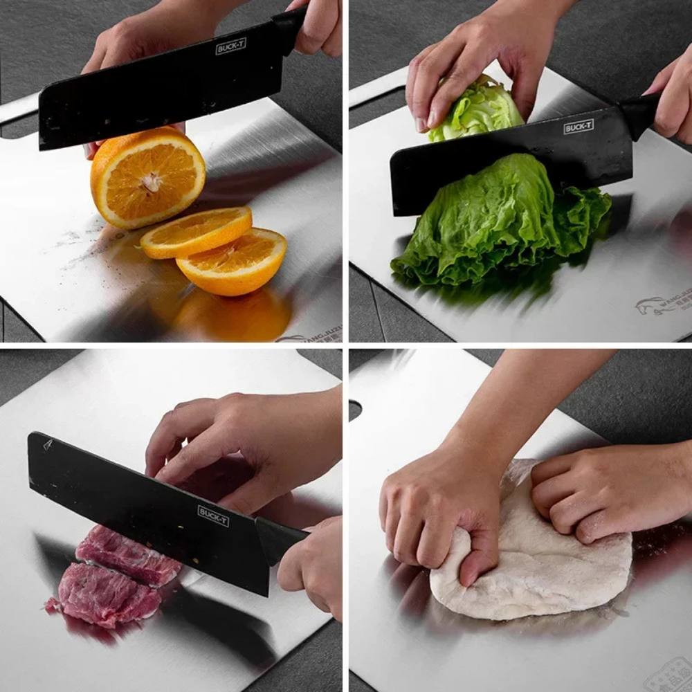 HygienePro Stainless Cutting Board for Effortless Food Prep
