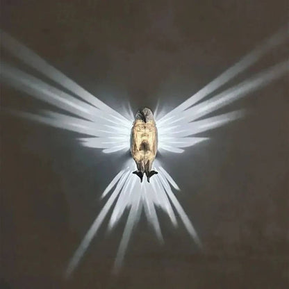 Artistic Bird Wall Light – 3D Wing Projection for Unique Decor