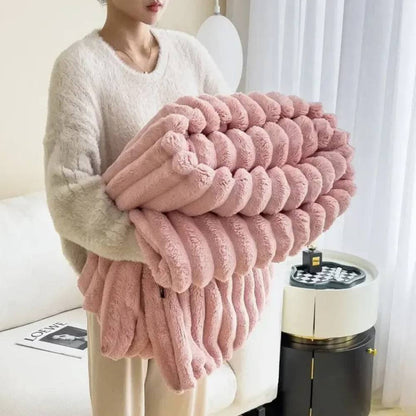 Plush Luxury Throw Blanket for Cozy Comfort and Style