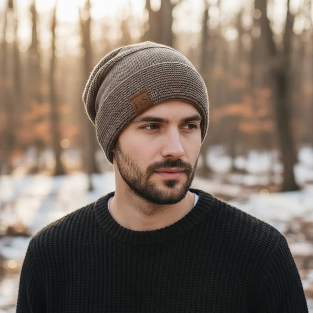 ChillGuard Slouchy Beanie for Men - Cozy Knit Cap for Winter