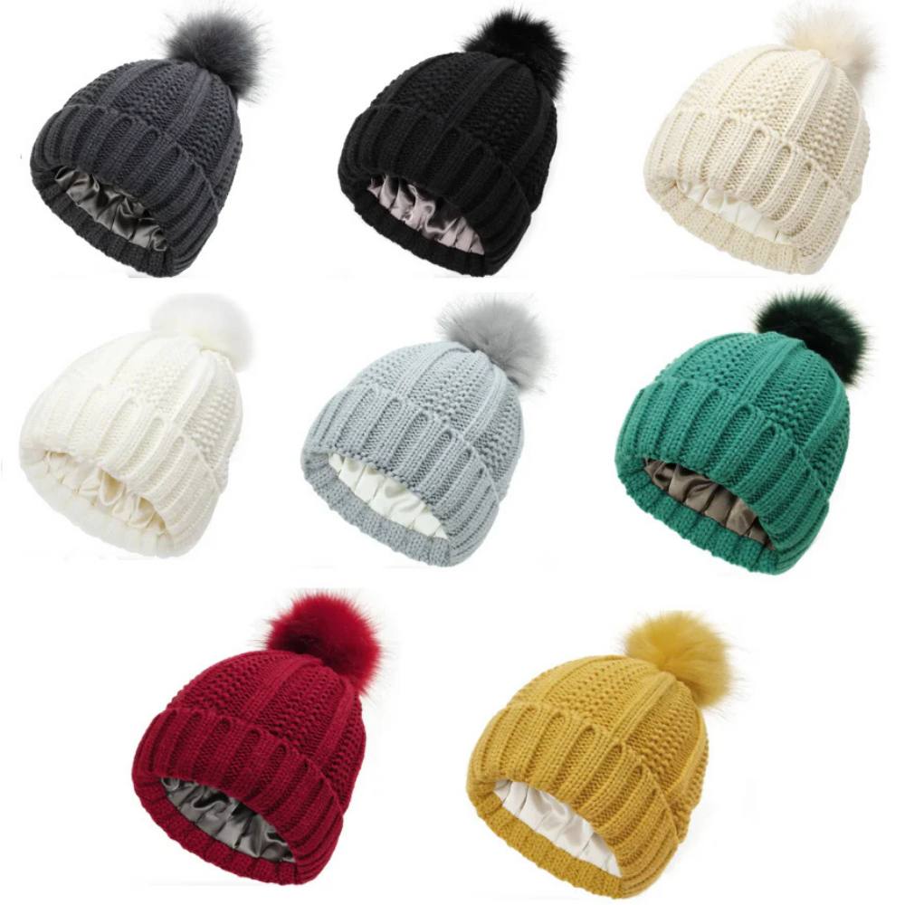 Silk-Lined Winter Beanie for Smooth, Frizz-Free Hair