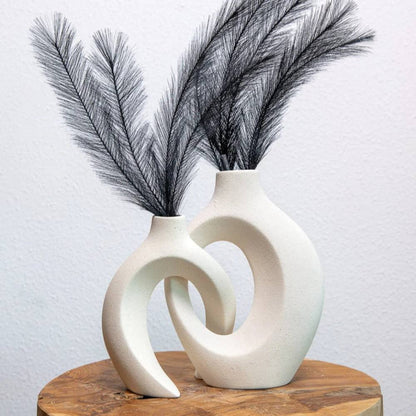 Charming Woven Ceramic Vase for Beautiful Floral Displays