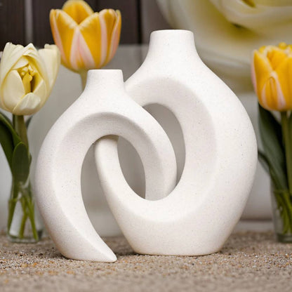 Charming Woven Ceramic Vase for Beautiful Floral Displays