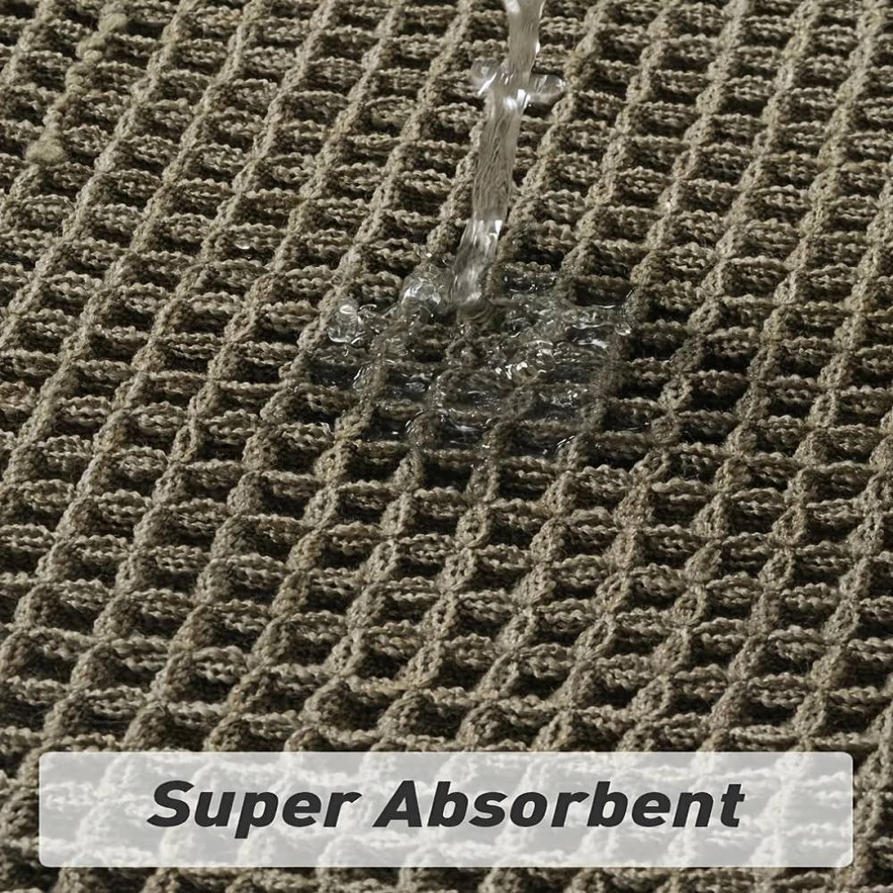 Quick-Dry Non-Slip Bath Rug with Chic Tassels, Machine Washable