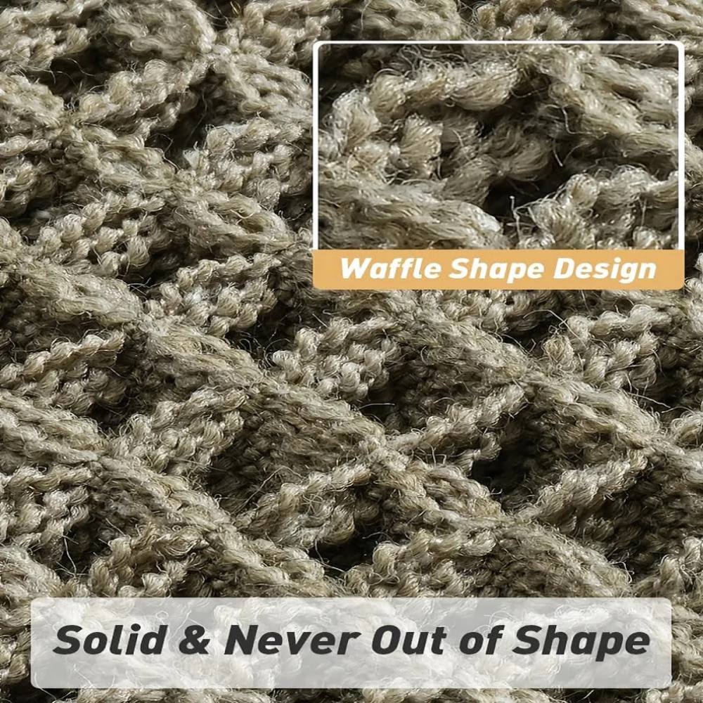 Quick-Dry Non-Slip Bath Rug with Chic Tassels, Machine Washable