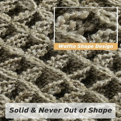 Quick-Dry Non-Slip Bath Rug with Chic Tassels, Machine Washable